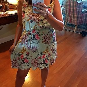 H & M strappy dress with ruffle at breast